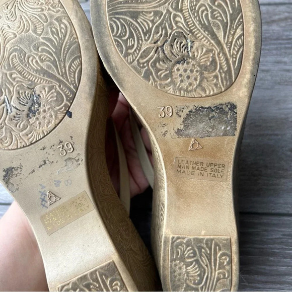 Vintage Arnold Churgin Woven Leather Platform Sandal Hand Made in Italy - Picture 8 of 15